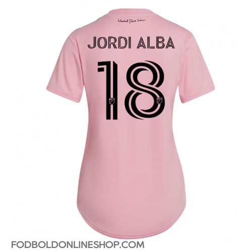 Inter Miami Jordi Alba #18 Hjemmebanetrøje Dame 2023-24 Kortærmet